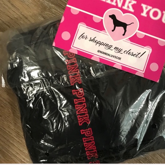 💗VS PINK RED & GOLD FOIL CREW & RED LOGO LEGGINGS - Picture 13 of 13